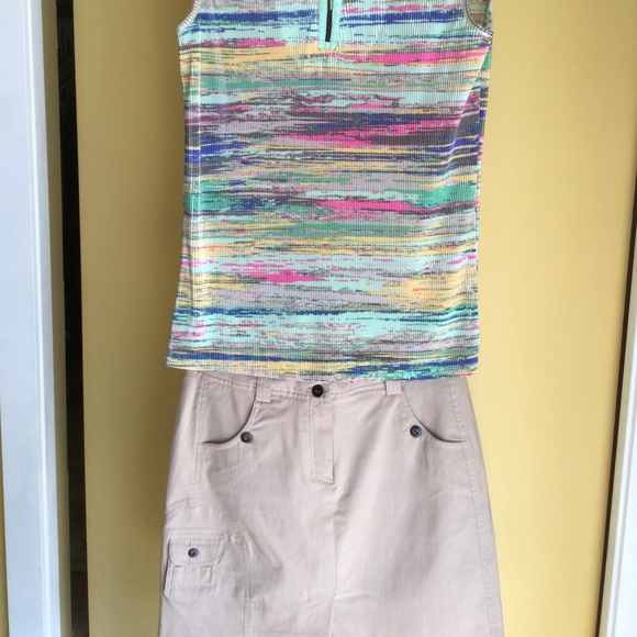 2 pieces!Jamie Sadock sleeveless golf/pickleball top (size med) & Skort (size 2) - Picture 1 of 4